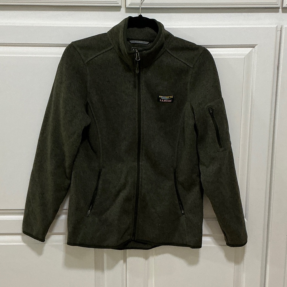 LL Bean Forest Green Full-Zip Jacket